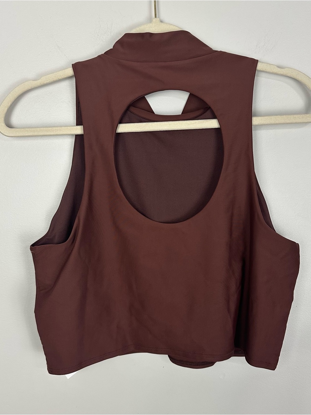 Mott 50 St. Jean High Neck Athleisure Tank Espresso Brown XL NWT Sun Protection